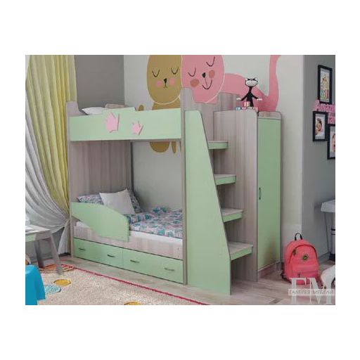 Кровать детская двухъярусная «М-2»